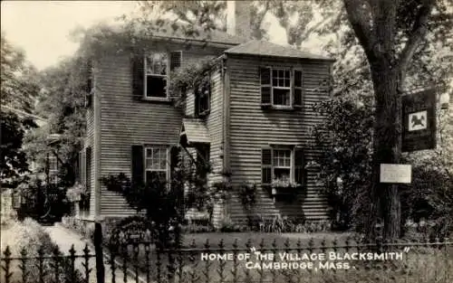 Ak Cambridge Massachusetts USA, Home of The Village Blacksmith
