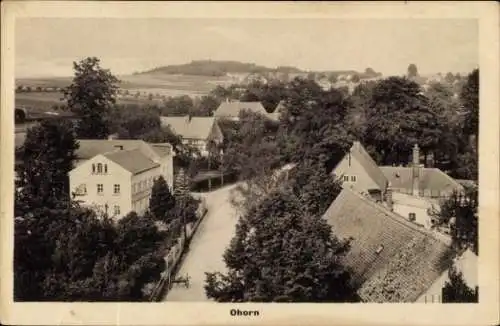 Ak Ohorn im Kreis Bautzen, Teilansicht der Ortschaft