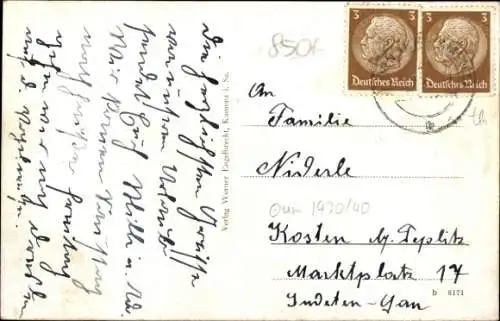 Ak Ohorn in Sachsen, Blick auf Ohorn, Häuser, Bäume, ländliche Umgebung