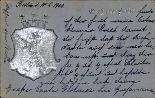 Präge Wappen Ak Berlin, Stadtwappen