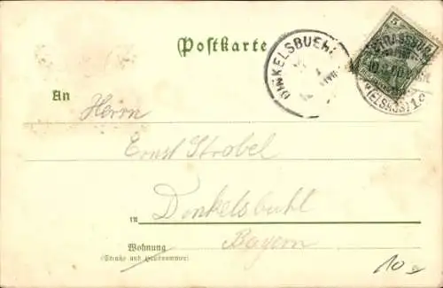 Präge Wappen Ak Straßburg Elsass Bas Rhin