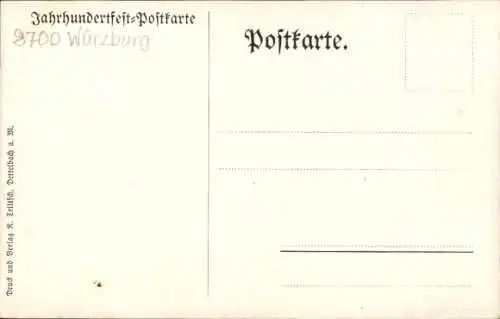 Wappen Künstler Ak In Treue fest, Löwe, 1814 bis 1914, Jahrhunderfest