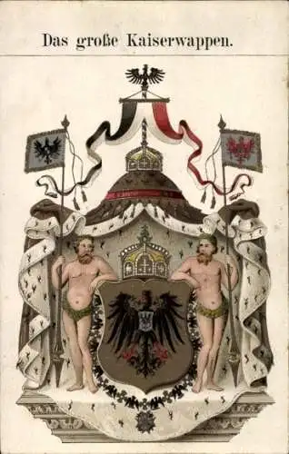 Litho Das große Kaiserwappen