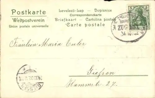 Präge Litho Weintrauben, Zeitungspapier, Winzer Fest