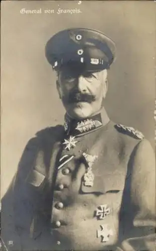 Ak General von François, Porträt in Uniform