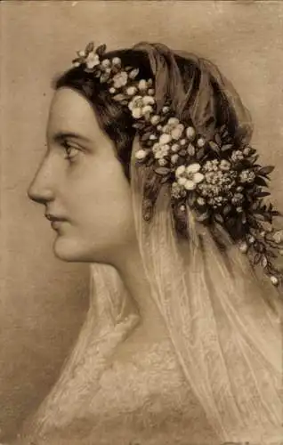 Künstler Ak Ellenrieder, M., Frauenbildnis, Unschuld