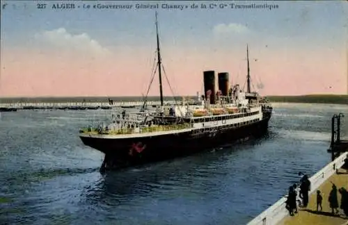 CPA Compagnie Générale Transatlantique, Gouverneur Général Chanzy