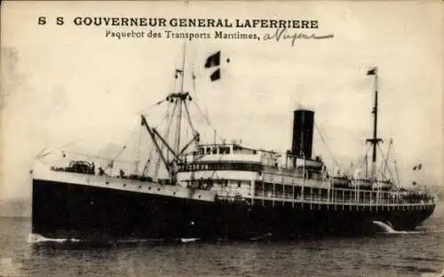 Ak S. S. Gouverneur General Laferriere, Seetransportschiff