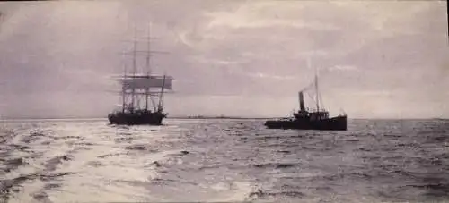 Ak Schlepper schlept Zweimaster