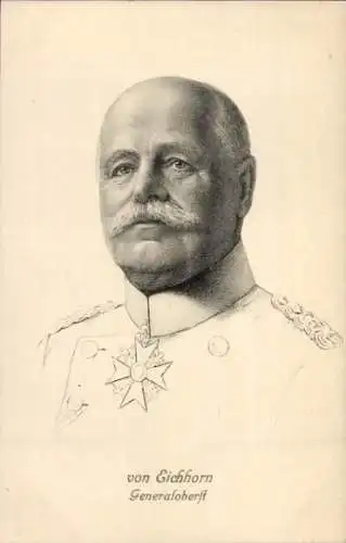 Künstler Ak Generaloberst von Eichhorn