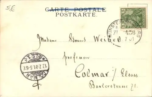 Künstler Ak Abendstimmung, Segelboote auf dem Wasser