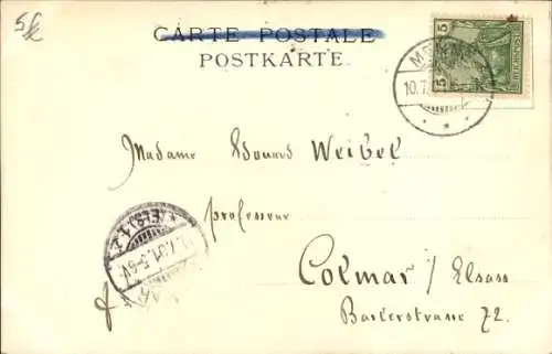 Künstler Ak Fischerboote auf dem Wasser