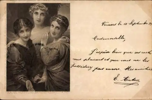 Künstler Ak Piot, Glaube Hoffnung Barmherzigkeit