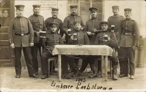 Ak Gruppenbild Elsässer Landsturm