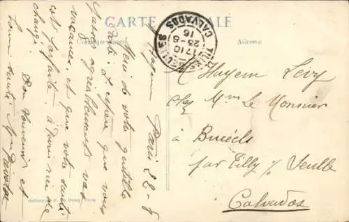 CPA Guerre 1914, Dragons français et leurs mitrailleuses