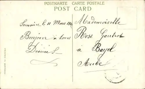 Passepartout Litho Ortspartie, Haus