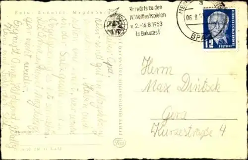 Ak Magdeburg an der Elbe, Hasselbachplatz, Straßenbahnen