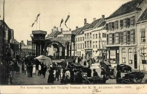 Ak Breda Nordbrabant Niederlande, In Erinnerung an den 75. Jahrestag der KM Academy