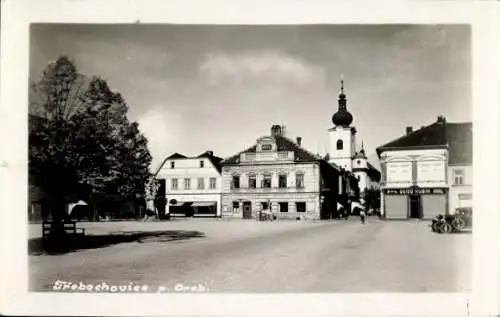 Ak Třebechovice pod Orebem Hohenbruck Region Königgrätz, Marktplatz