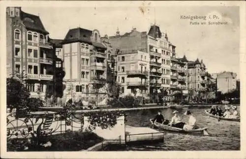 Ak Kaliningrad Königsberg Ostpreußen, Schlossteich