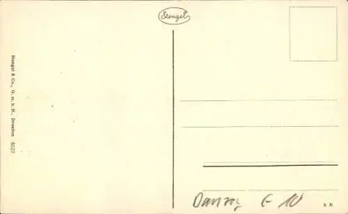 Ak Gdańsk Danzig, Rathaus und Marienkirche