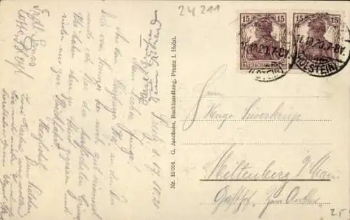 Ak Preetz in Holstein, Kirchsee, Kirche