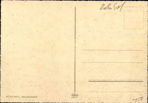 Ak München, Hauptbahnhof