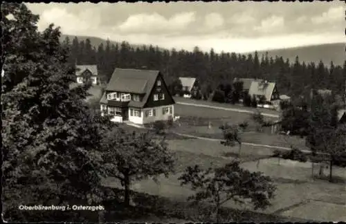 Ak Oberbärenburg Altenberg im Erzgebirge, Teilansicht
