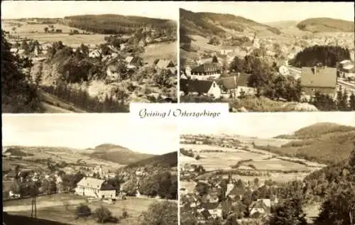 Ak Geising Altenberg im Erzgebirge, Panorama