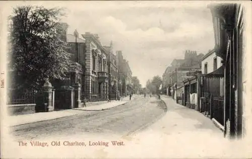 PC Charlton Horethorne Somerset England, Village, looking West