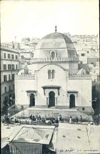 Judaika Ak Algier Alger Algerien, Synagoge