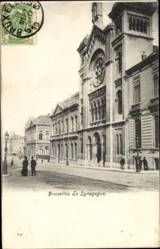 Judaika Ak Bruxelles Brüssel, Synagoge