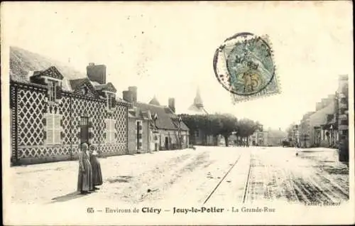 CPA Jouy-le-Potier Loiret, Grande Rue
