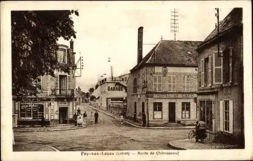 CPA Fay aux Loges Loiret, Route de Châteauneuf