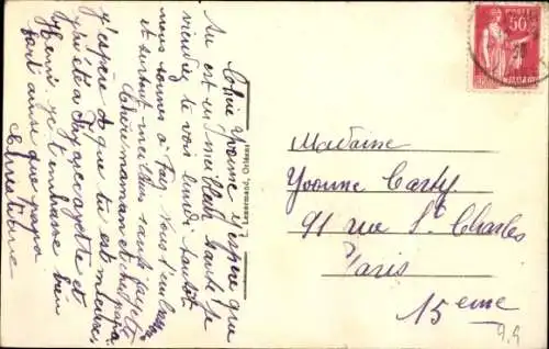 CPA Fay aux Loges Loiret, Route de Châteauneuf