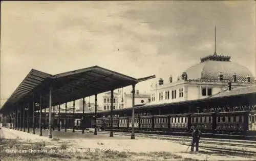 Ak Konstantinopel Istanbul Türkei, Bahnhof der orientalischen Eisenbahn
