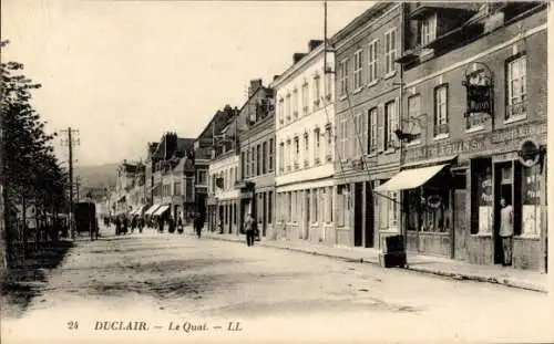 Ak Duclair Seine Maritime, Der Kai