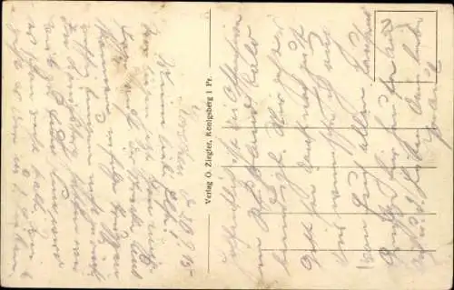 Ak Korsze Korschen Ostpreußen, Ansicht mit Apotheke, historische Gebäude, grüne Wiese