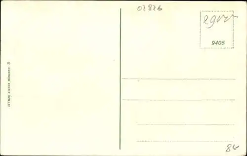 Ak Görlitz, Landeskrone, Theodor Körner Denkmal, Wald