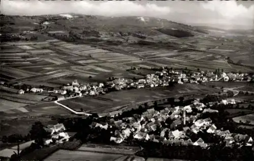 Ak Aufkirchen Gerolfingen in Mittelfranken Bayern, Fliegeraufnahme