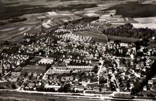 Ak Aulendorf in Württemberg, Fliegeraufnahme