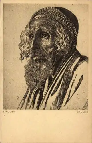 Künstler Ak Lilien, E. M., Missionar Saulus von Tarsus