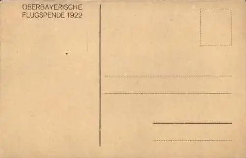 Ak Oberbayrische Flugspende 1922