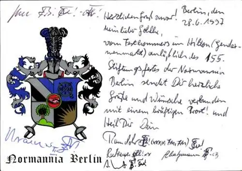 Studentika Ak Berlin, Corps Normannia, Wappen