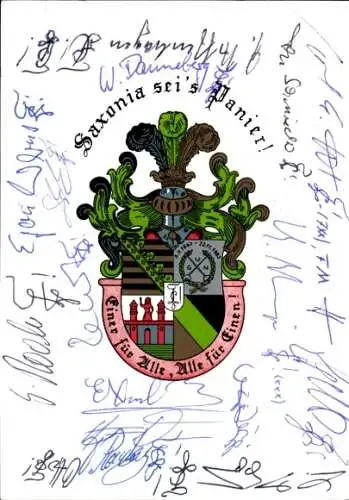 Studentika Ak Aachen, Corps Saxonia Berlin, Wappen