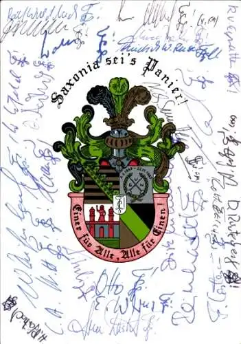 Studentika Ak Aachen, Corps Saxonia Berlin, Wappen