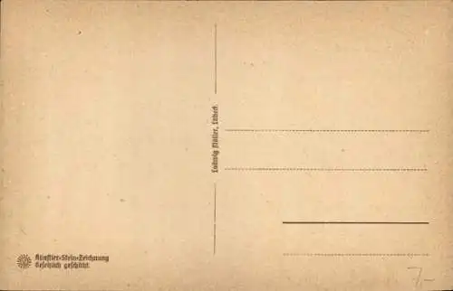 Steindruck Ak Hansestadt Lübeck, Dom, Museum