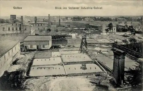 Ak Velten in Brandenburg, Industriegebiet