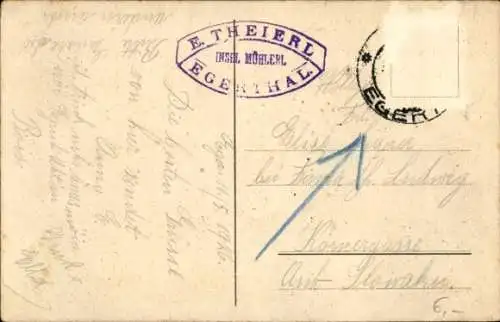 Ak Cheb Eger Region Karlsbad, Insel Mühlerl