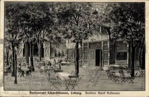 Ak Coburg in Oberfranken, Restaurant Eckardtklause